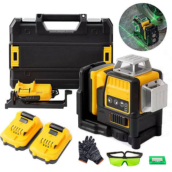 Niveau Laser Professionnel 12 Lignes 360° – Haute Précision pour Construction et Carrelage