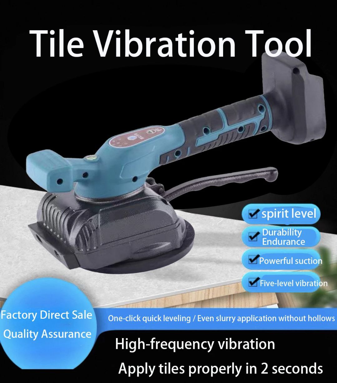 🔵 Ventouse Vibrante Électrique Rechargeable pour Carrelage