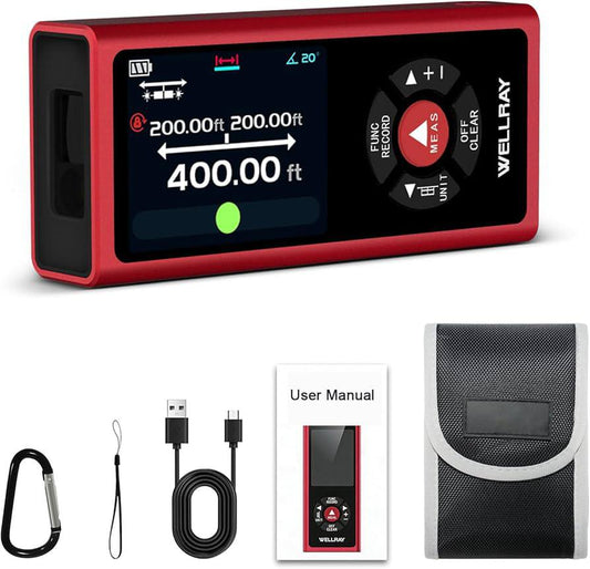 Télémètre laser bilatéral rechargeable – mesure jusqu’à 120m avec précision pro
